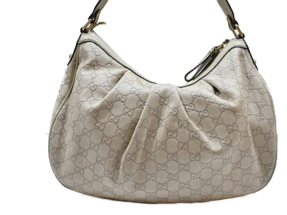 Gucci Bag Leather Sukey Hobo Ivory Shoulder White